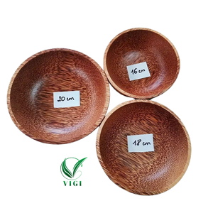 ชามไม้มะพร้าวแท้สำหรับห้องครัวออร์แกนิกและผู้ที่ชื่นชอบอาหาร - Product Image 2