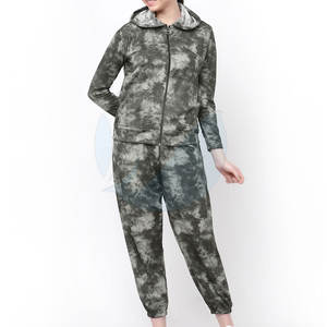 Survêtement d'hiver à manches longues Tie Dye de qualité supérieure pour femmes Ensemble de style décontracté - Product Image 1