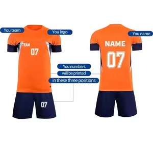 Conjunto de Uniforme de Fútbol Personalizado con Nombre de Equipo, Ropa de Fútbol Completa para Equipos, Diseño de Sublimación Personalizado - Product Image 4