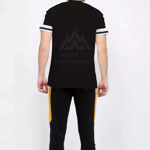 2025 Low Moq Pocket Style Men T Shirt And Trouser Set Nuevo estilo Custom Fabric Men T Shirt And Trouser Set - Product Image 2