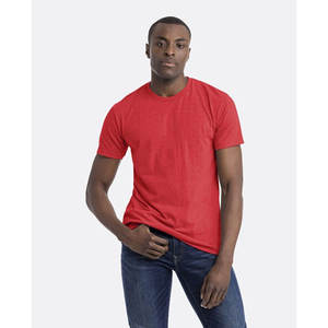 Camisetas Unisex N6210 Blancas de Mezcla Suave CVC de la Marca Level Apparel, Transpirables, 100% Algodón, Ecológicas y de Secado Rápido - Product Image 4