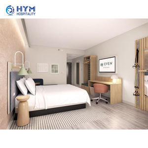 यहां तक कि ईएचजी ने आधुनिक लकड़ी के प्रीमियम लक्जरी फर्नीचर मजबूत और टिकाऊ होटल बेडरूम सेट के साथ - Product Image 3