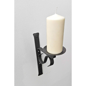 Portable Iron Metal <b>Wall</b> Mounted <b>Candle</b> Holder Black Finished Perfect For Home Christmas Event Holiday <b>Lighting</b> Decoration - Product Image 4