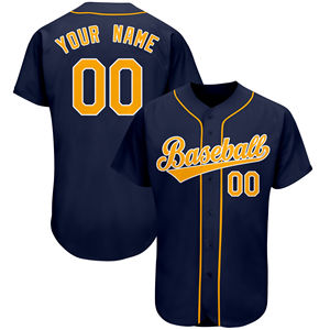 Maillot de baseball/softball pour homme 100% coton, uniforme personnalisable, vêtements de sport par sublimation, designs personnalisés, séchage rapide, respirant - Product Image 3