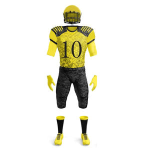 Latest Style Men's American <b>Football</b> Uniform Set Breathable Short Sleeve <b>Tops</b> and Jersey with Sublimation Printing - Product Image 2