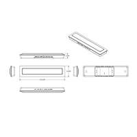 Lumière de bar moderne à piles, télécommande, interrupteur à capteur LED RVB, portée de 6 m, 80 lumens pour placard, cuisine, armoires de salon