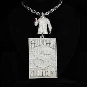 Collar con Colgante de Moissanita Personalizado, Estilo Hip Hop, Joyería de Plata de Ley 925 - Product Image 2