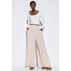 Pantalones Casuales de Mujer 100% Algodón, Largo Midi - Product Image 2