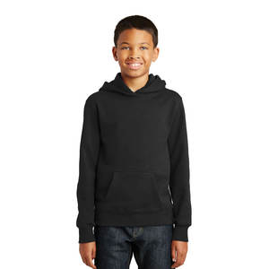 High Quality School <b>Hoodie</b> Youth 8 oz 50/50 Black Loose Fit Fleece Pullover Hoodies Large - Product Image 1