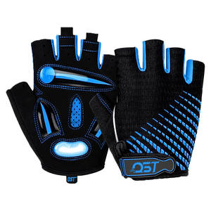 Manufacturer Wholesale Best Quality Cycling Gloves Outdoor Sports Breathable Windproof Half Finger Polyester Anti Riding Gloves - Product Image 2