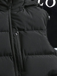 Chalecos y chalecos estampados para hombre Abrigo cálido de invierno Sudadera con capucha Impermeable Senderismo prendas de vestir Chaleco acolchado - Product Image 3