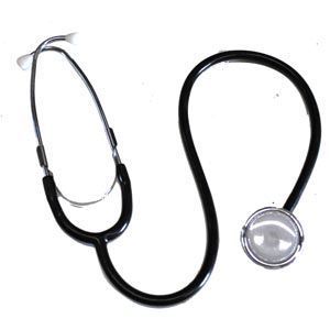 Stéthoscope numérique pour infirmières, diaphragme simple, alimentation manuelle, design cardiologique noir - Product Image 1