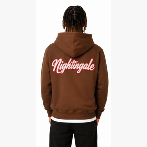 Sudadera con capucha personalizada con estampado en relieve, diseño más reciente 2026, sudadera con capucha estampada personalizada, ropa exterior de forro polar con cremallera completa, sudadera con capucha de peso pesado, ¡la más vendida! - Product Image 2
