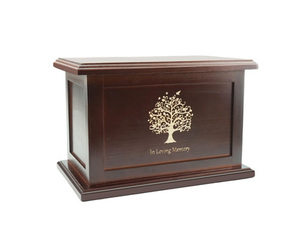 Vente en gros d'urnes funéraires en bois faites à la main de style américain urnes funéraires décoratives modernes pour hommes et femmes - Product Image 2