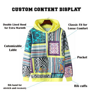 Sudadera con Capucha Sublimada Personalizada para Hombre, Tejido Suave y Ligero, Ajuste Atlético, 100% Poliéster, Ropa Deportiva, OEM/ODM Disponible - Product Image 5