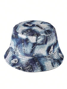 Réversible Plaid décontracté Polyester matelassé chapeau de soleil seau chapeau Relax chapeau nouvel été en plein air entièrement personnalisé imprimé avec des prix bas - Product Image 5