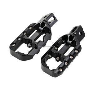 JFG RACING Repose-pieds renforcés noirs pour moto Razor MX650, pièces de rechange en aluminium CNC pour accessoires moto - Product Image 2