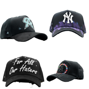 Casquette de baseball unisexe Snapback réglable Broderie de strass Motif de lettres Tissu commun 100% coton - Product Image 1