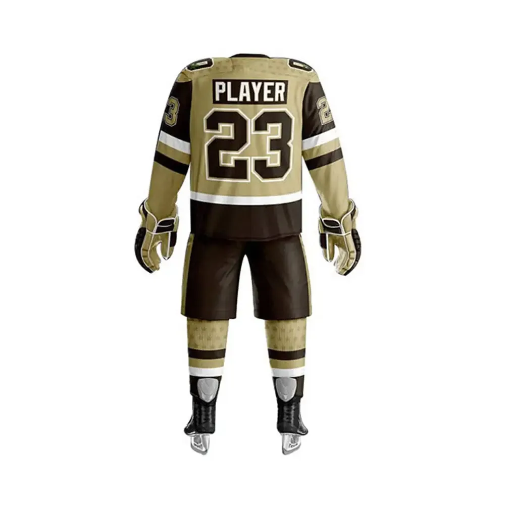 Thiết kế mới thăng hoa tùy chỉnh Ice Hockey Jersey Ice Hockey thống nhất tùy chỉnh in ấn thể thao mặc thiết kế mới Ice Hockey đồng phục