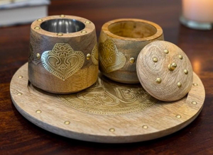 Factory Hot Sale Price Religious Handmade Modern Hollow Bakhoor Mubkhar <b>Burner</b> Holder Wholesale Wooden <b>Incense</b> <b>Burner</b> Loban - Product Image 6