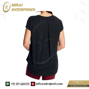 Entrenamiento de las mujeres Yoga Activewear Loose Fit Fitness Tank Top Venta al por mayor Active Tee para culturismo - Product Image 6