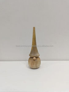 Tailai madera Pino árbol decoración tallado a mano árbol de mesa de Navidad con Base para oficina en casa para decoración de fiesta de vacaciones de Navidad por FWE - Product Image 4