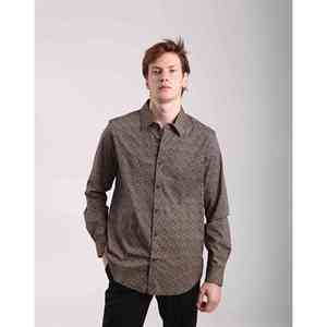 Imperio Shop Hombre Slim Fit Manga Larga Fantasy Camisa negra Negro Talla S - Product Image 4