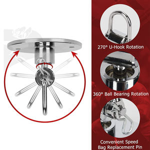 Crochets pivotants à billes de vitesse en métal pour sac de boxe 2023 personnalisé de haute qualité - Product Image 2