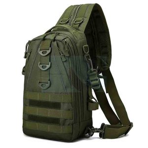 Bolsa de pesca multifuncional, mochila de hombro para deportes al aire libre de gran capacidad, impermeable, con cremallera táctica, para acampar y hacer senderismo - Product Image 1