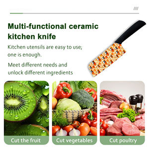 Ensemble de 8 couteaux de cuisine professionnels en céramique, durables et compatibles lave-vaisselle, pour les passionnés de cuisine - Prix usine - Product Image 4