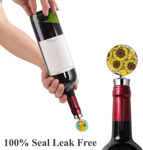 Étonnants bouchons de bouteille de vin en acier inoxydable pour bar cadeau, fête de vacances ou mariage - Product Image 5