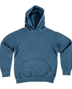 Custom Sunfade Solid 100% Cotton Vintage Wash Oversized Regular <b>Pullover</b> Hoodie for <b>Men</b> - Product Image 6