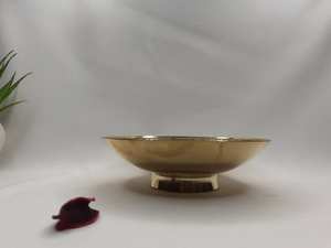 Vente en gros petit bol à fruits en métal de luxe noir centre de table à manger décoratif pour fête d'affaires espace minimaliste poli - Product Image 5