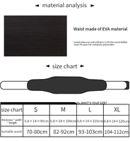 Ceinture de musculation fitness respirante en néoprène et nylon pour yoga, exercices, squats, compression abdominale et entraînement de la taille