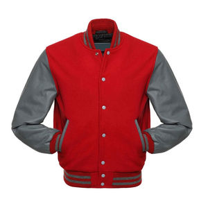 Blouson aviateur universitaire en laine personnalisé 2025 pour hommes, respirant, en cuir tricoté, mouton brodé, Chenille Works, style décontracté, hiver - Product Image 6