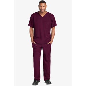 Haute qualité soins infirmiers Scrubs élégant soins de santé hommes à la mode uniformes médicaux Scrubs costumes - Product Image 1