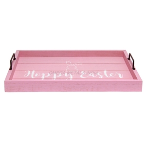 Ensemble de plateaux en bois au design dernier cri de couleur miel avec forme rectangulaire et charme rustique, parfait pour la décoration et le service saisonniers - Product Image 5