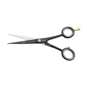 Professional Barber Scissors for Men <b>Women</b> High Carbon Steel Sharp <b>Razor</b> Edge with Finger Rings Salon Home Use Black - Product Image 3
