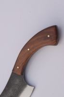 Cuchillo de Carnicero de Acero al Carbono de Alta Calidad Forjado a Mano con Mango de Madera y Hoja de Espiga Completa, Grado Industrial, OEM/ODM