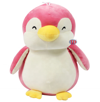Unisex Pinguïn Knuffel Zacht Katoen En Polyester Knuffels Thuis Decoratief Karakter In Oranje Roze Blauw Grijs