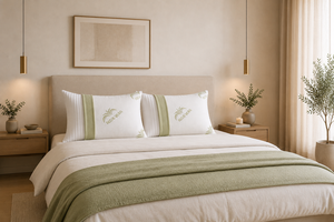 Cuscino in Memory Foam con Fibre di Aloe Vera Evergreenweb, Altezza 15cm, Made in Italy, Fodera Lavabile, Traspirante e Ipoallergenico - Product Image 5