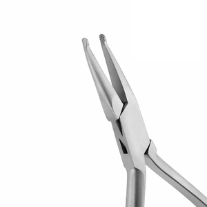 Pince orthodontique chirurgicale Ali 111 à pointes courbées, bord dentelé, manuelle, en acier inoxydable, avec poignée ergonomique pour la pose - Product Image 2