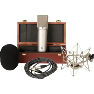 Ithann U87Ai Set Shockmount Z Mikrofon dengan Kotak
