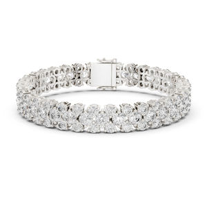 Pulsera de Novia de Oro Blanco de 14K con Diamante Marquise Cultivado en Laboratorio para Mujer, Quilates de Lujo, Certificado, Regalo de Aniversario de Bodas, Elegante - Product Image 1