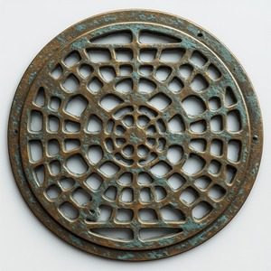 Drenaje de Piso para Baño de Latón Moderno con Diseño Elegante de Flujo Visual, Líneas Curvas Orgánicas, Ligero y Fácil de Limpiar - Product Image 4