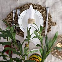 Prix bon marché napperons en jonc de mer tissés à la main/sous-verre décoration de table dîner de table fournisseur vietnamien