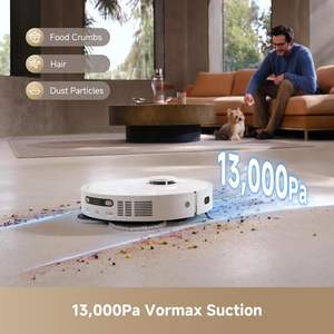 Nouveau vadrouille sous vide ultra robot, aspiration 13000Pa, vide automatique, vadrouille autonettoyante, détection de tapis par ultrasons, poils d'animaux et sols durs - Product Image 2
