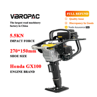 Compacteur vibrant à moteur essence GX100 haute performance de fabrication chinoise pour le compactage du sol