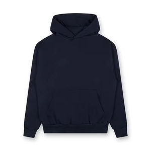 Sudadera con capucha suelta de lana de algodón personalizada OEM, jerséis de moda, Sudadera con capucha Unisex, ropa de calle personalizada, Sudadera con capucha de hombro caído en blanco - Product Image 3