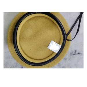 Béret en laine bicolore de haute qualité marine et vert 100% style formel respirant pour les commandes B2B en vrac - Product Image 3